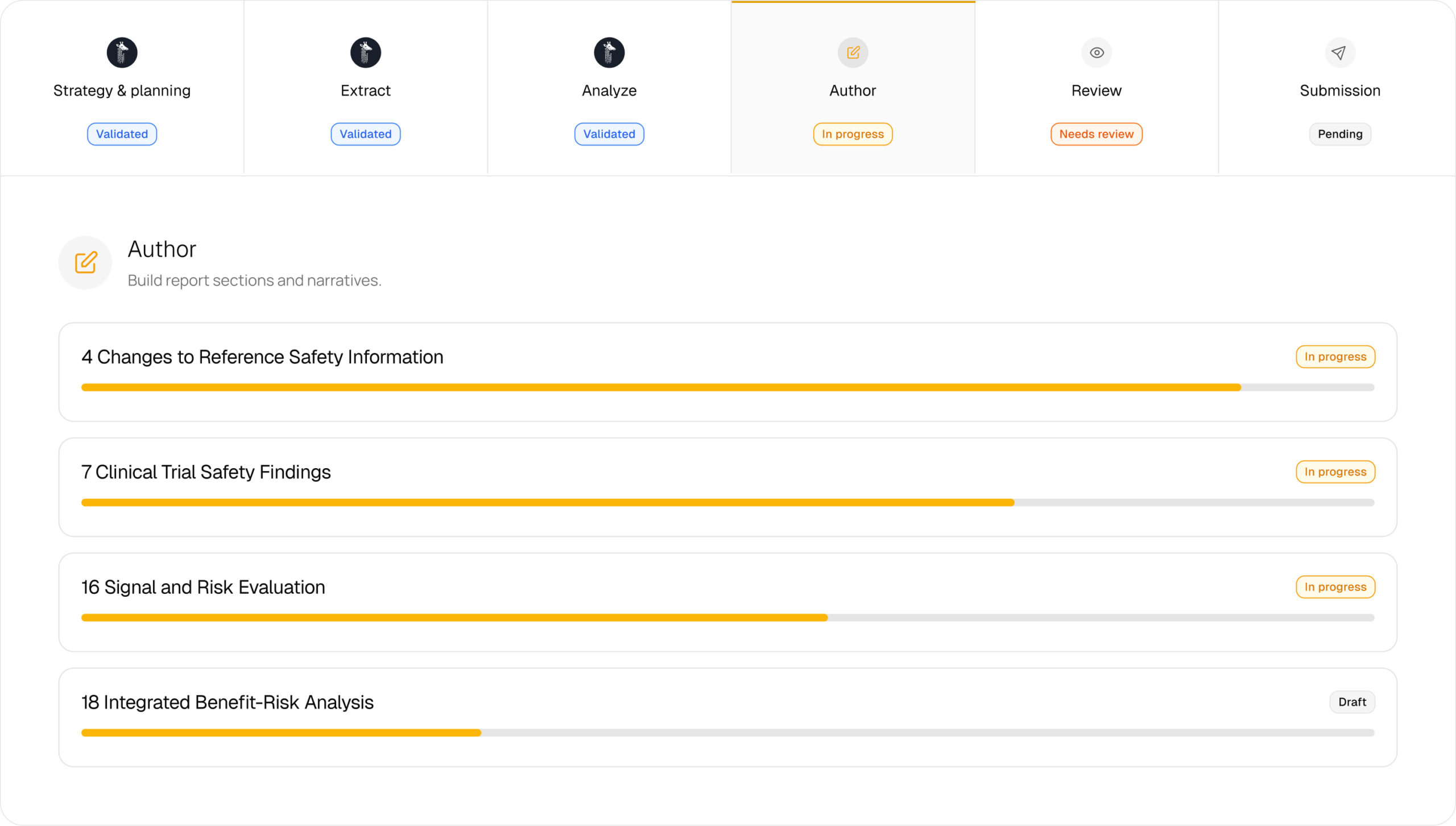 One workflow continuously connected white