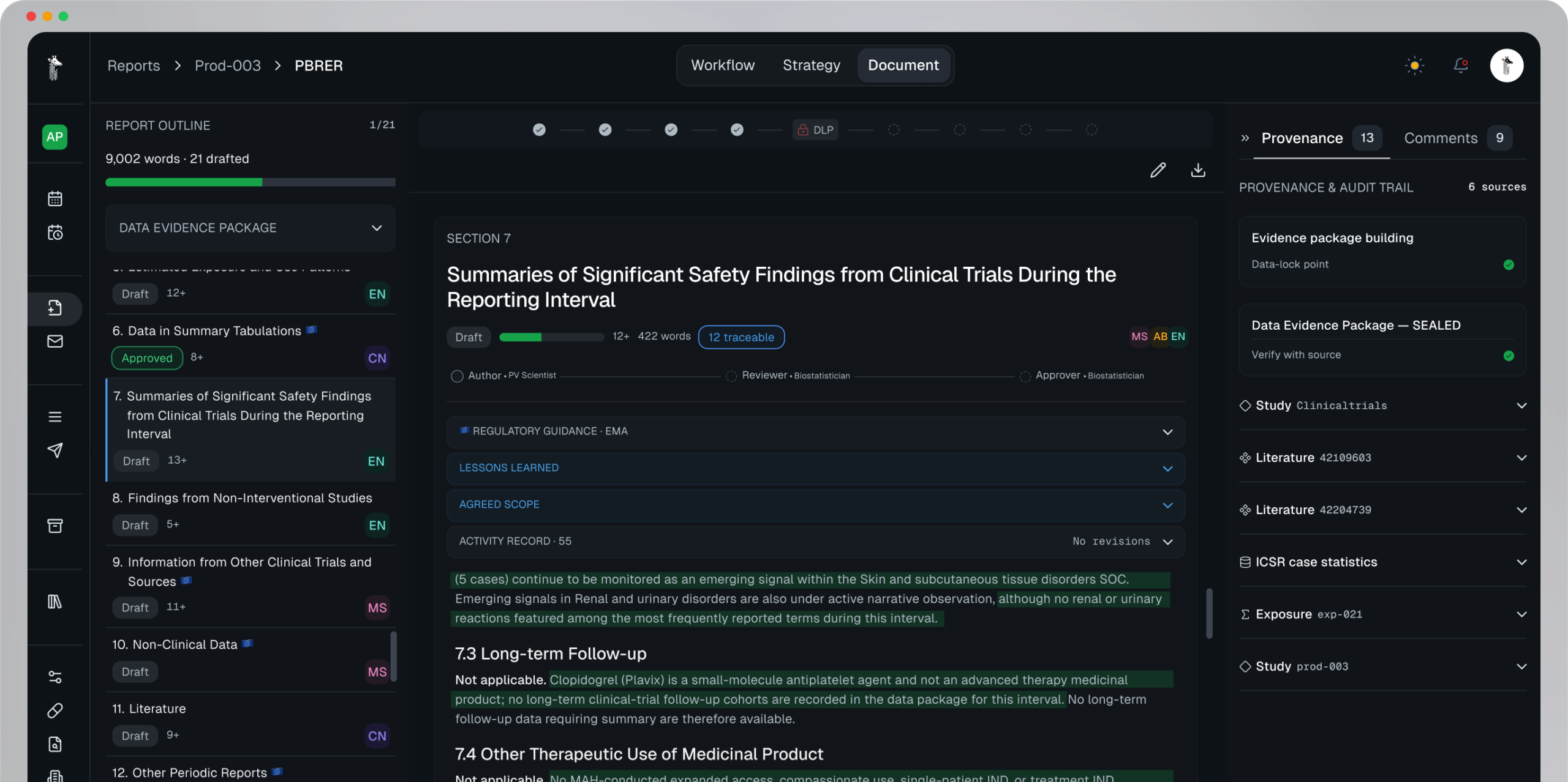 Contextual safety reporting, from strategy to submission​