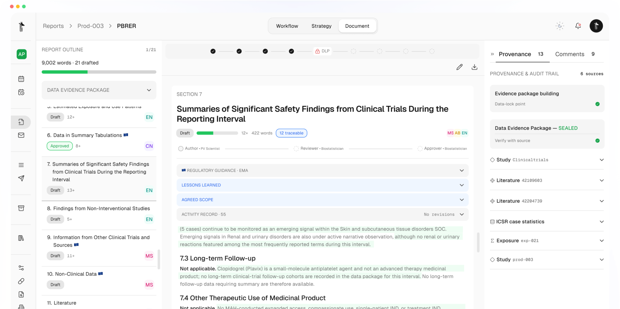 Contextual safety reporting, from strategy to submission​